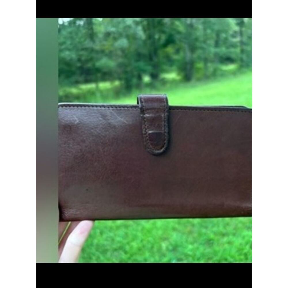 Coach Brown Leather Continental Wallet